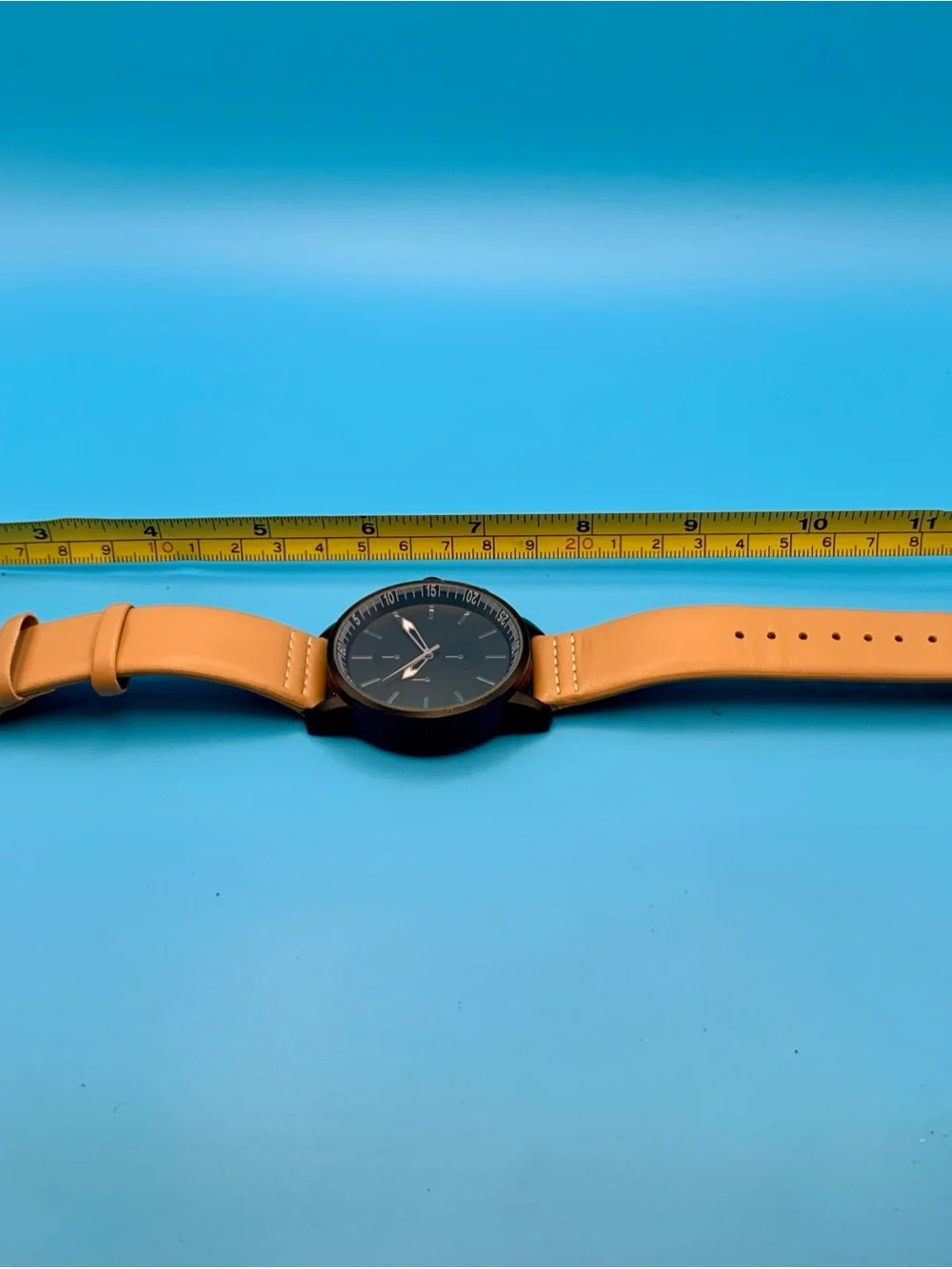 ACCUTIME WATCH CORP Quartz Wristwatch Faux Subdials Japan Movt Works New Batt